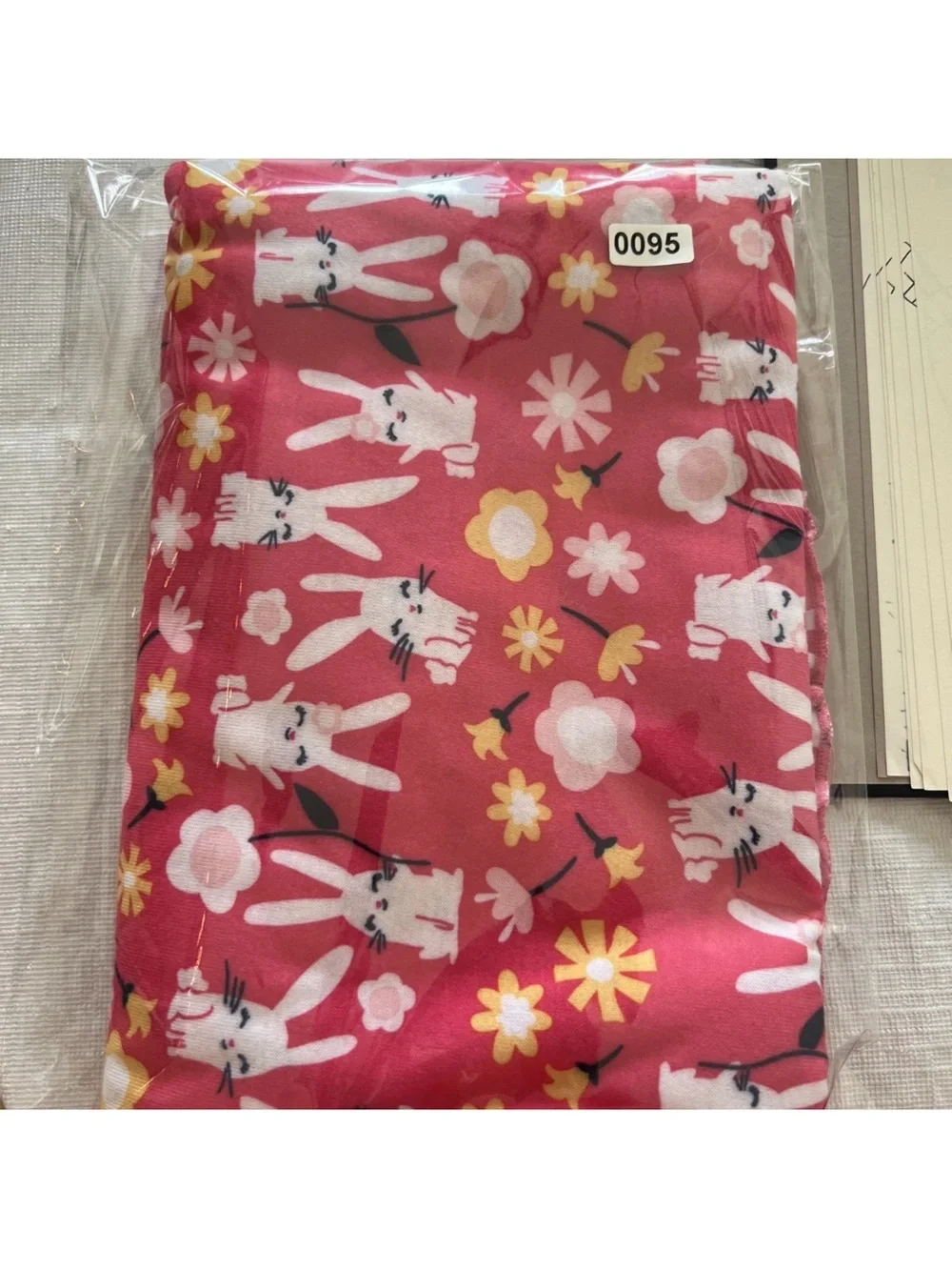 Gymboree pink Bunny & Floral Ruffle Neck Nightdress L(10-12)